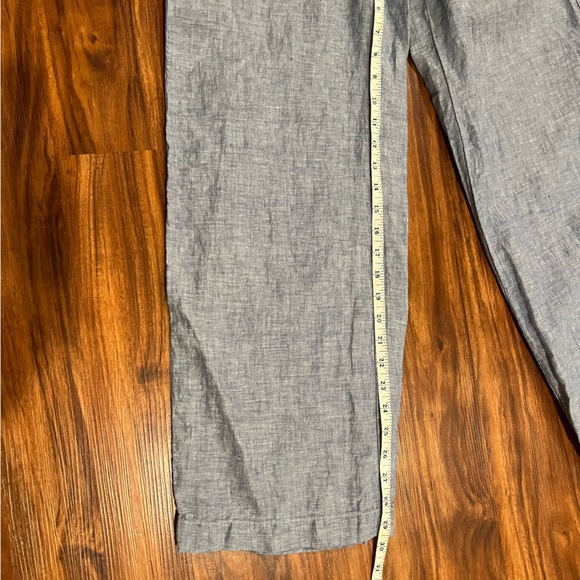 Athleta chambray blue Cabo linen wide leg pant size 4 - Picture 11 of 11